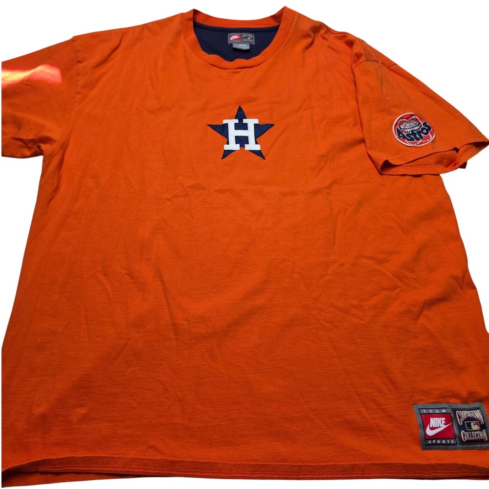 Nike Houston Astros Cooperstown Collection Orange T-Shirt Mens XXL T-Shirt
